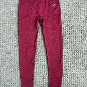 Gymshark Red Leopard Leggings
